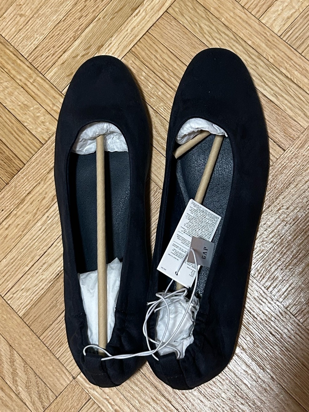 GAP Women's Navy blue Suede Ballet Flats